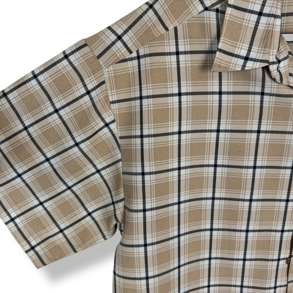 Y2K Vintage 90s Caltop Plaid Button Shirt Mens Size Large Grunge Hipster Top USA - Picture 11 of 12